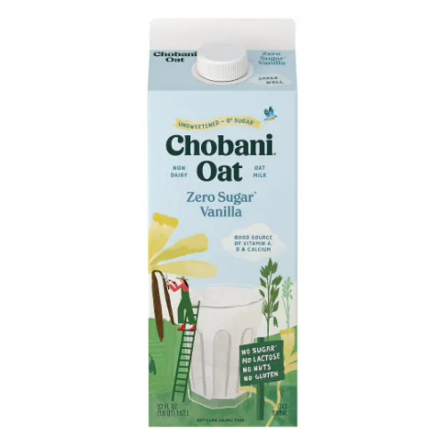 Chobani Zero Sugar Vanilla Oat Drink 52 fl oz