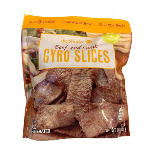 Daphne's Beef and Lamb Gyro Slices 12 servings 24oz