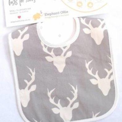 Elephant Ollie Small Binding Bib ea