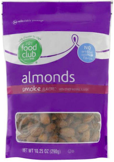 Food Club Smoke Flavored Almonds 10.25oz