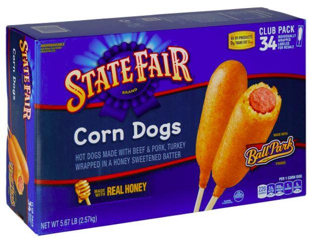 State Fair Classic Corn Dogs 34 Individually wrapped  5.67 lb