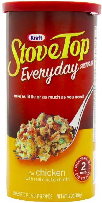 Kraft Stove Top Everyday Stuffing Mix for Chicken, 12 oz Can