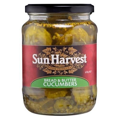 Sun Harvest Bread & Butter Cucumbers 670g