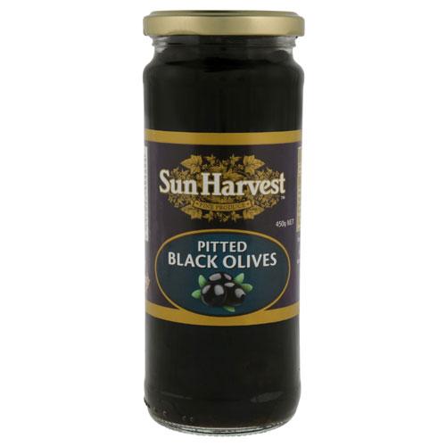 Sun Harvest Olives Black 450g