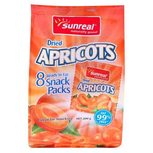 Sunreal Apricots Snack Pack 25g/8pk