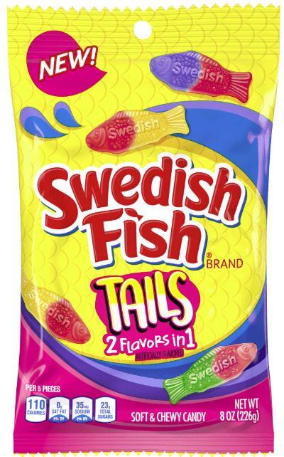 Swedish Fish Tails 2 Flavors in 1 - 8 oz