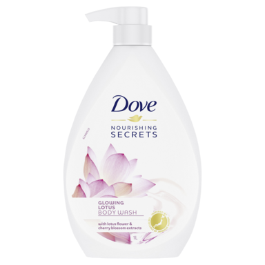 Dove Glowing Lotus Body Wash Pump 1L