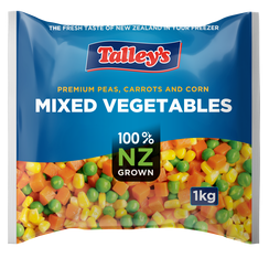 Talleys Vege Mixed (Peas, Corn, Carrots) 500g