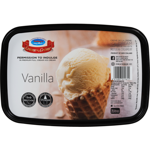 Talleys Vanilla Ice Cream  2L