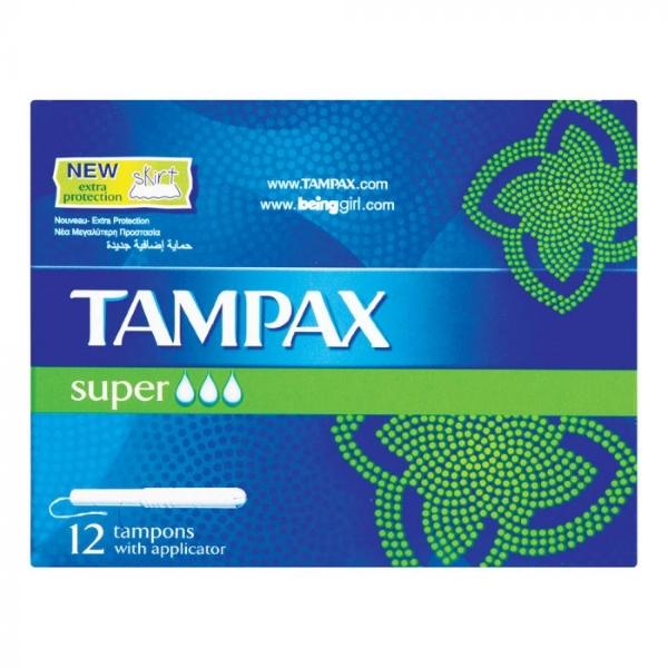 Tampax Tampons Super/12 w/applicator