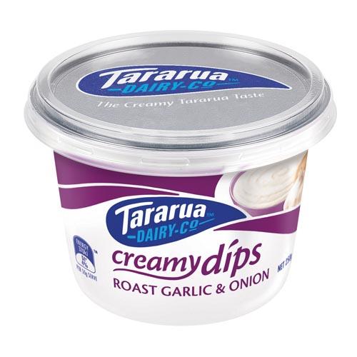 Tararua Roast Garlic Onion Dip 250g