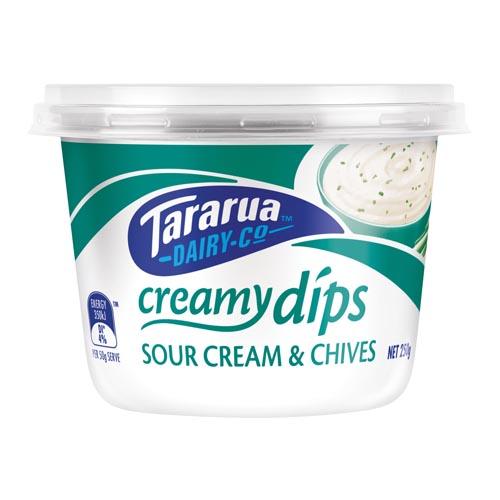 Tararua Sour Cream & Chives Dip 250gm