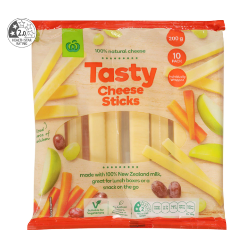 Tasty Cheese Sticks 10pk