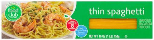 Food Club Thin Spaghetti 16oz