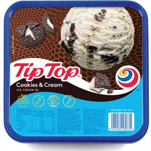 Tip Top Ice Cream Cookies & Cream 2L