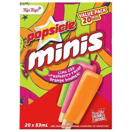 Tip Top Popsicle Minis Mixed 20pk