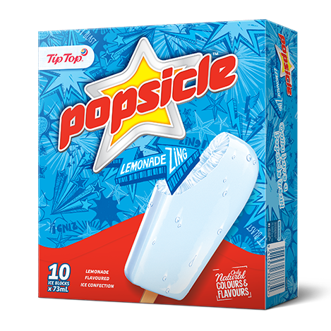 Tip Top Popsicle Lemonade 10pk