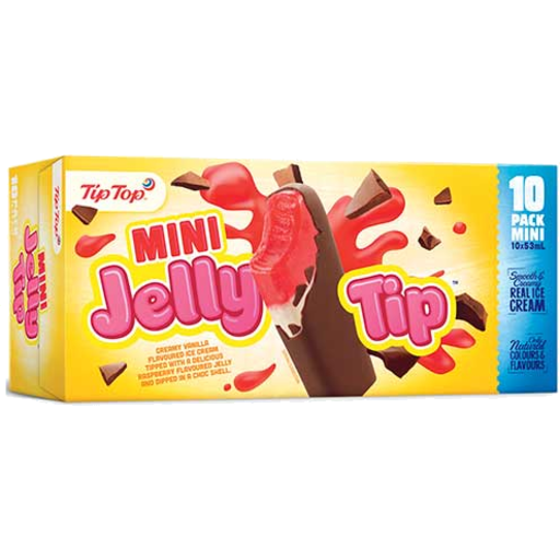 Tip Top Ice Cream Jelly Tip Minis 10pk 530ml