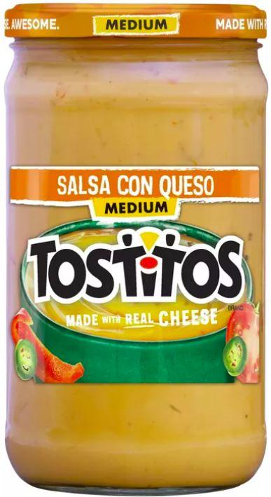 Tostitos Medium Salsa Con Queso 23 oz