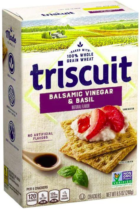 Nabisco Triscuit Balsamic Vinegar & Basil Crackers - 8.5 oz