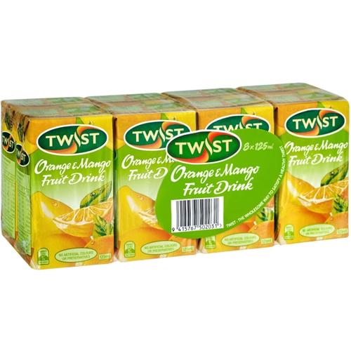 Twist 125ml 8pk - Orange/Mango