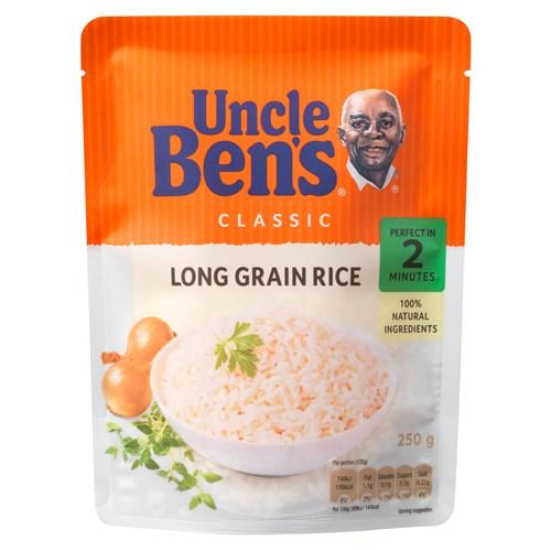 Uncle Bens Express Long Grain Rice Pouch 250g