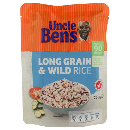 Uncle Bens Express Long & Wild Rice Pouch 250g