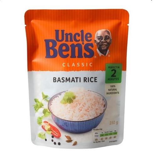 Uncle Bens Express Basmati Rice Pouch 250g
