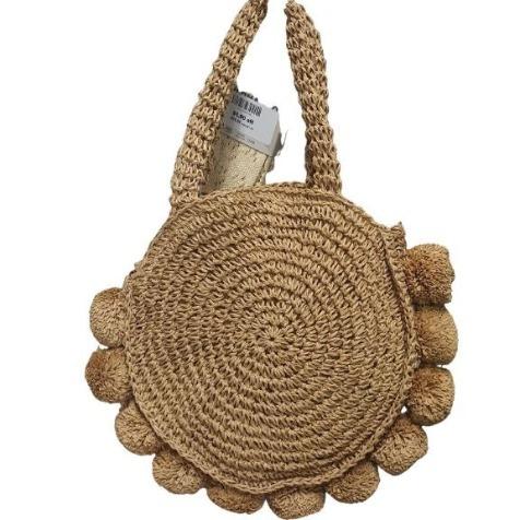 Free Spirit Pompom Handbag ea