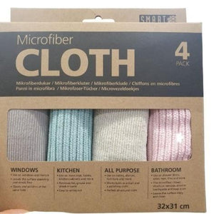 Smart Microfibre Cloths 4pk