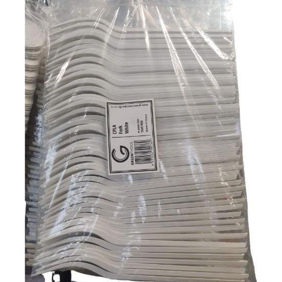 Green Choice CPLA Fork White 50pk