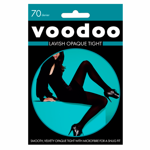 Voodoo Black Magic 70 Denier Lavish Opaque Tight Average ea