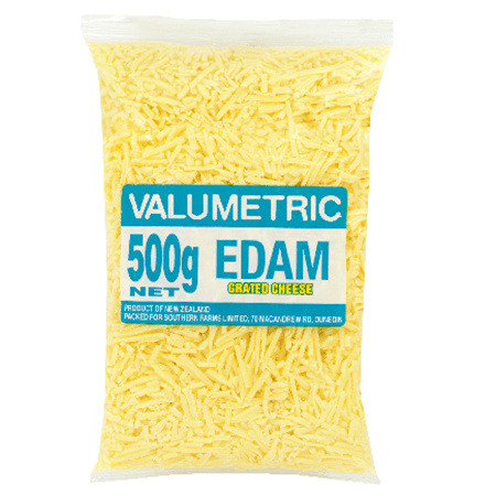 Valumetric Grated Edam Cheese 500g