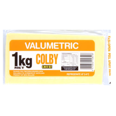 Valumetric Colby Cheese 1kg