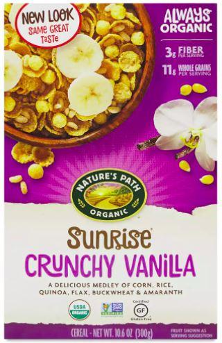 Nature's Path Organic Sunrise Crunchy Vanilla Cereal, 10.6 oz