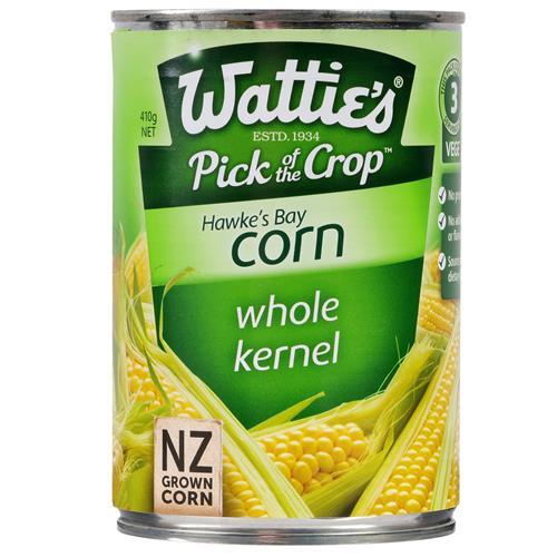 Watties Corn Whole Kernel 410g