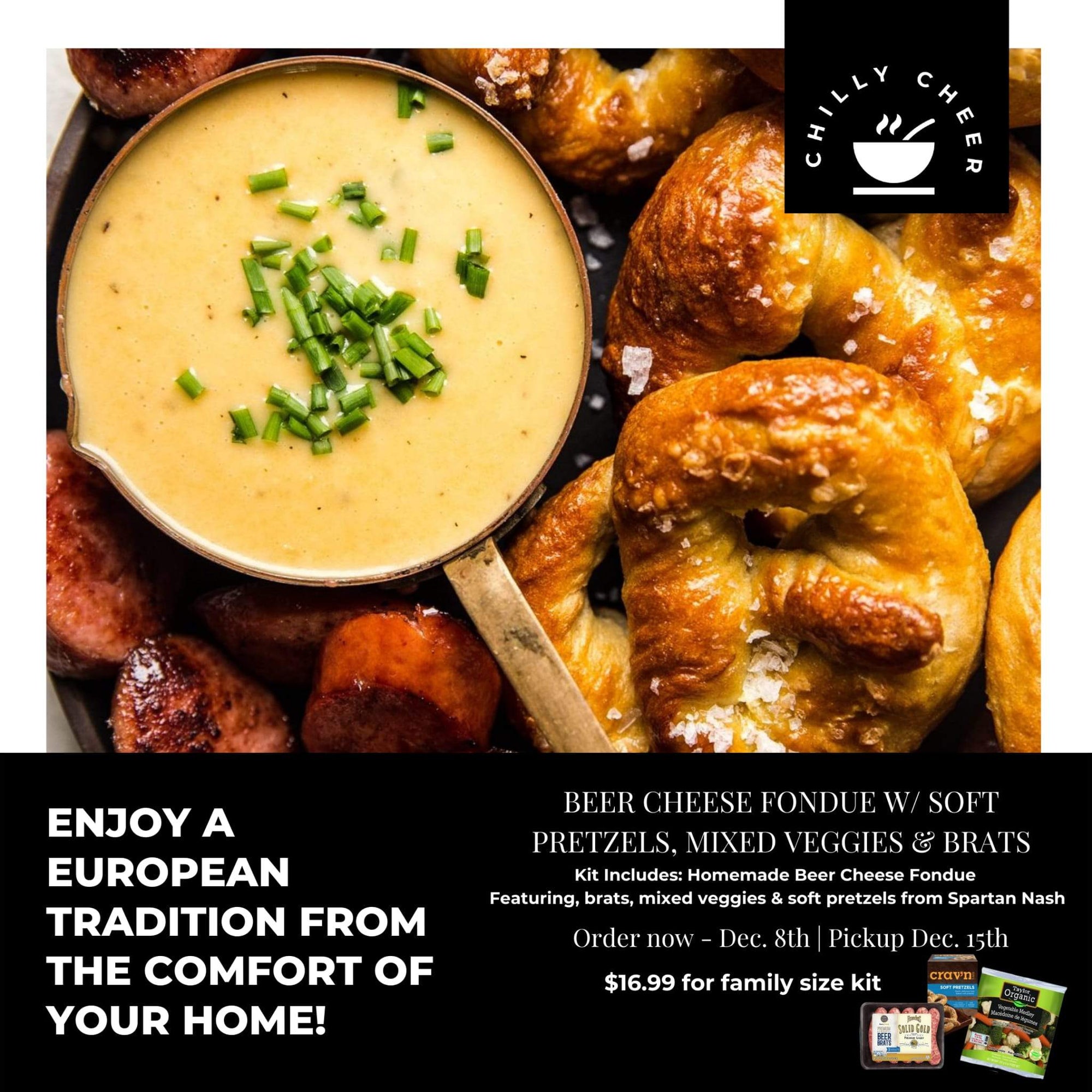 Beer Cheese Fondue Pre-Order Meal Kit