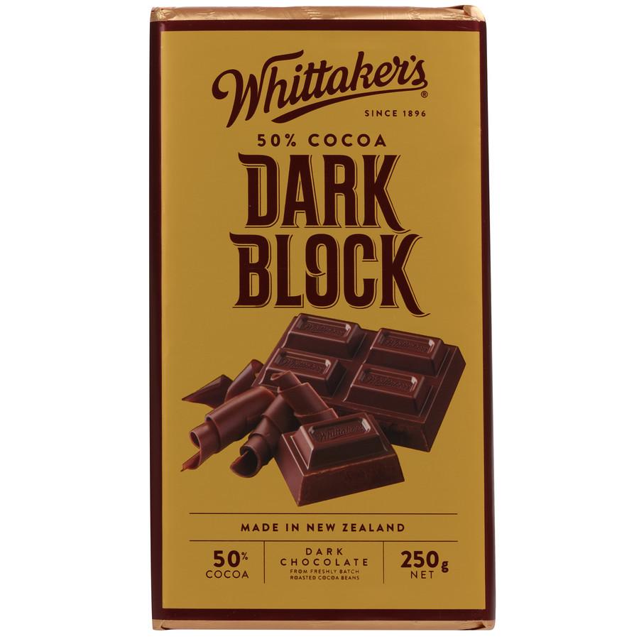 Whittakers Dark Block 50% Cocoa 250g