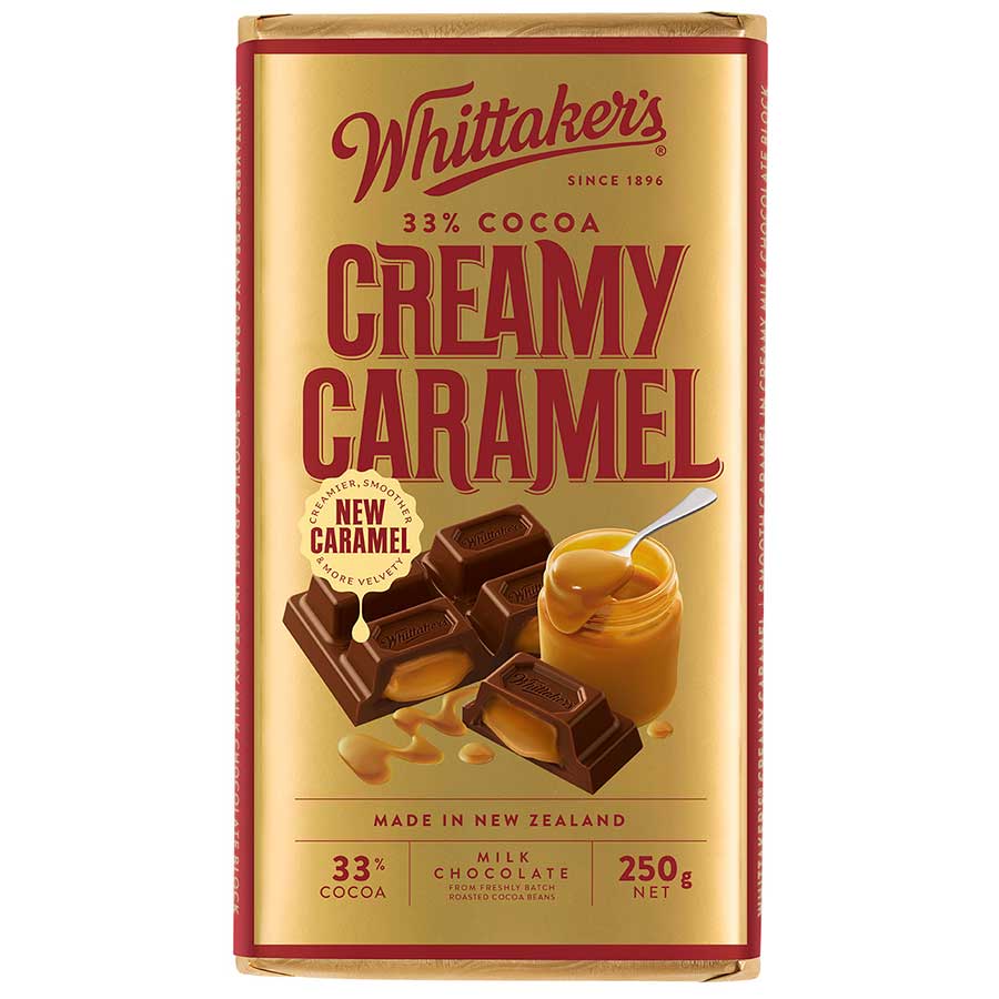 Whittakers Creamy Caramel 33% Cocoa 250g