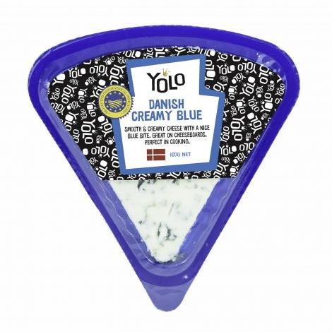 Yolo Danish Creamy Blue Cheese Wedge 100g