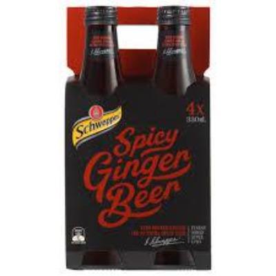 Schweppes Traditional Spicy Ginger Beer 330ml x 4