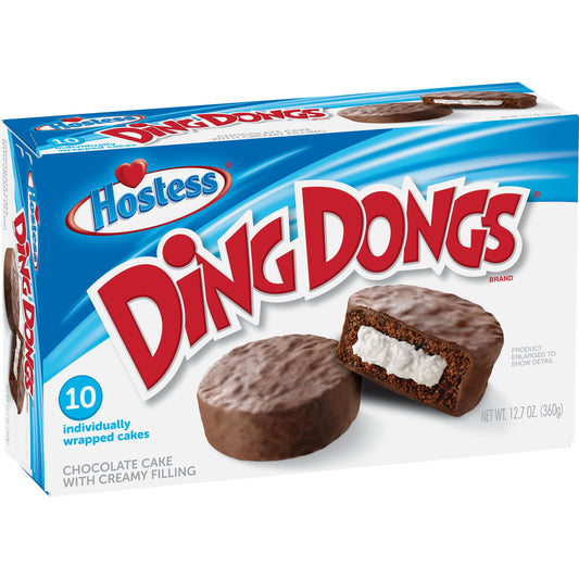 Hostess Ding Dongs Individually Wrapped Cakes 12.7 oz 10 ct