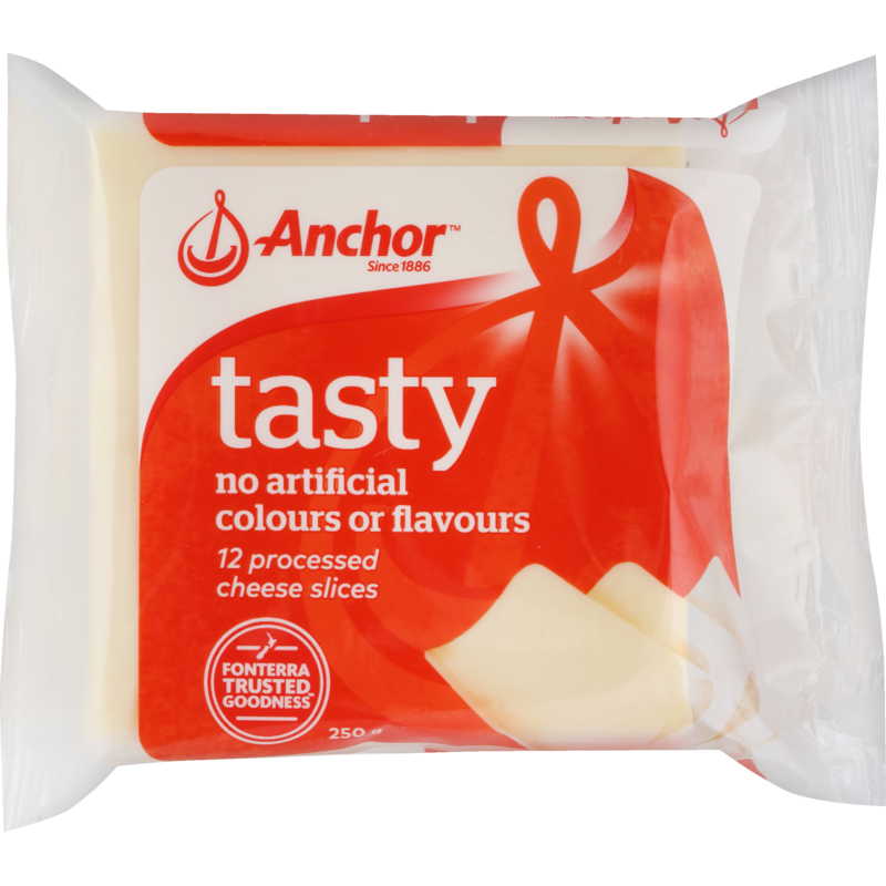 Anchor Cheese Slices Tasty 250g