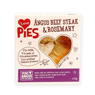 I Love Pies Angus Beef Steak & Rosemary 210g