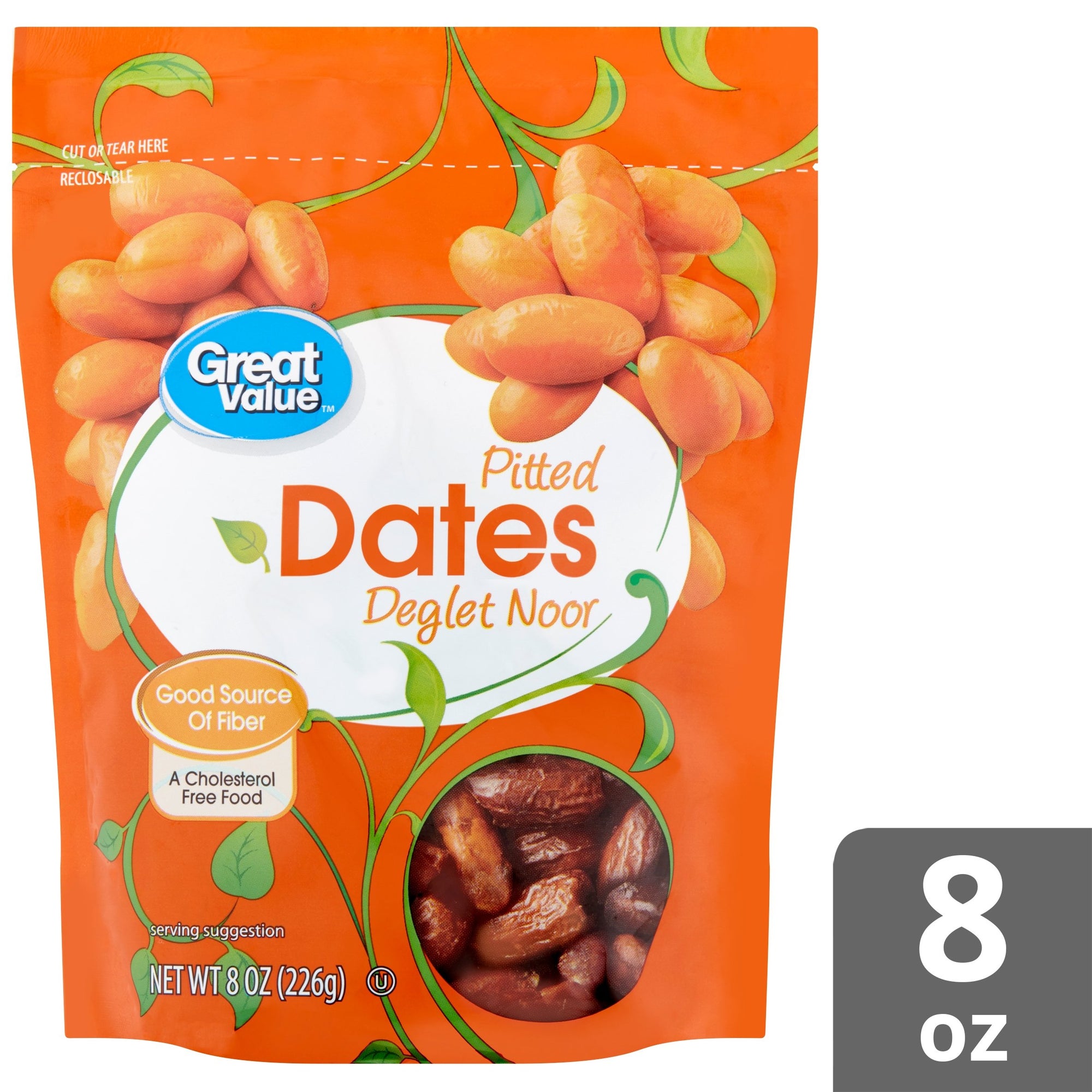 Great Value Pitted Dates, 8 oz.