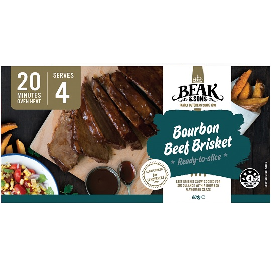 Beak & Sons Sliced Beef Brisket 600gm