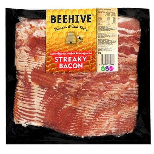 Beehive Streaky Bacon 1kg