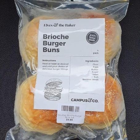 Gourmet Brioche Burger Buns 4pk