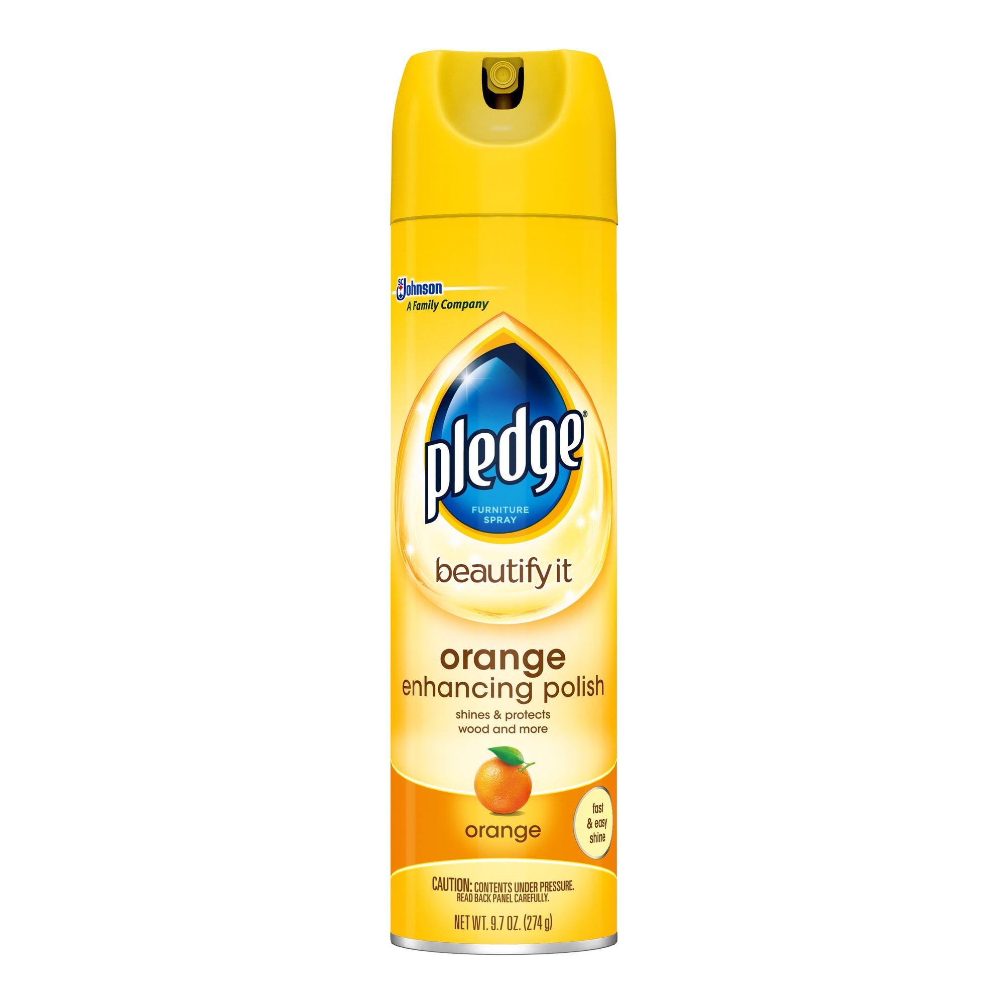 Pledge Orange Enhancing Furniture Polish 9.7 oz