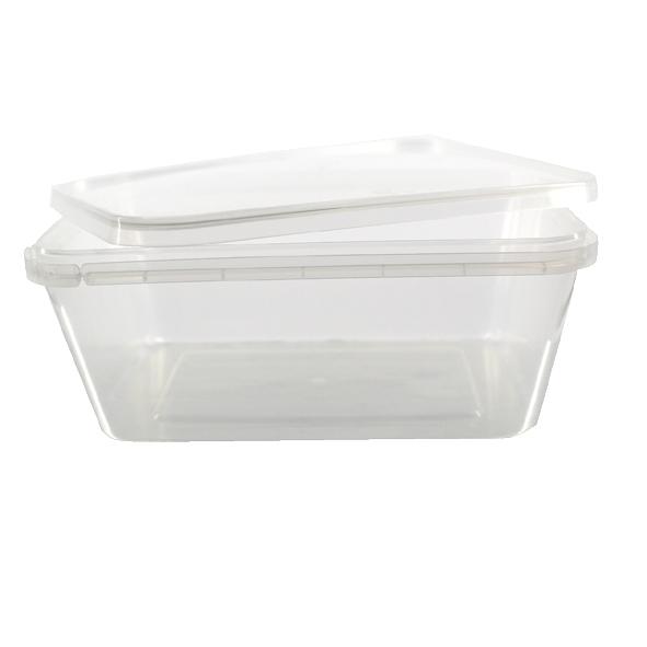 Clear Deli Container & Lid 1000ml/50pk